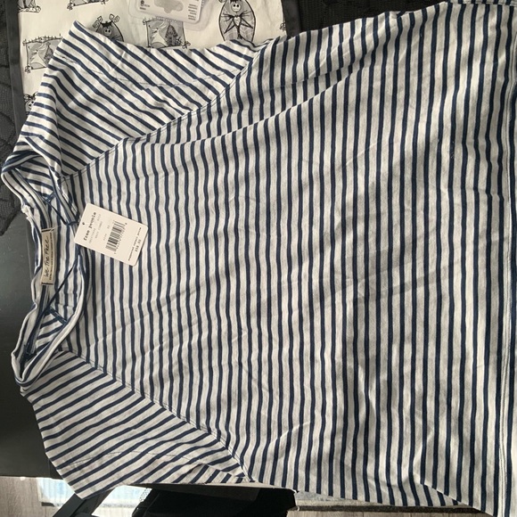 Free people navy stripped tunic XS NWT - Picture 2 of 5